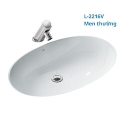 Chau lavabo Inax Al 2216V am ban hinh oval 2