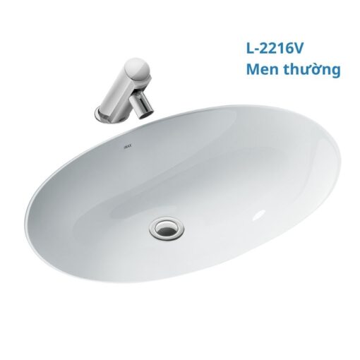 Chau lavabo Inax Al 2216V am ban hinh oval 2