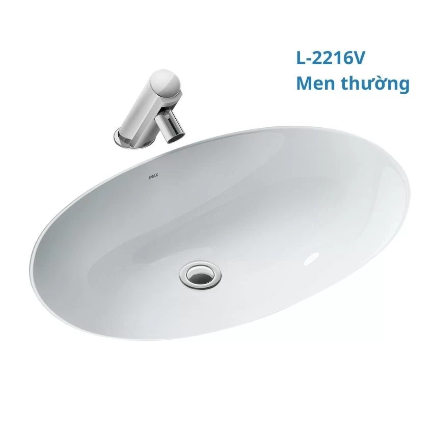 Góc nghiêng – Chậu Lavabo AL-2216V Chậu AL-2216V từ góc nghiêng