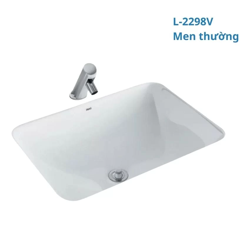 Chậu rửa mặt lavabo âm bàn INAX AL-2298V (AL2298V) men Aqua Ceramic 18 Chi tiết chậu lavabo âm bàn INAX AL-2298V