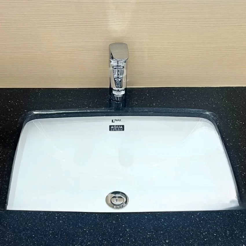 Chậu rửa mặt lavabo âm bàn INAX AL-2298V (AL2298V) men Aqua Ceramic 14 Chậu lavabo âm bàn INAX AL-2298V Aqua Ceramic