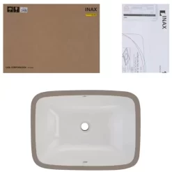 Chậu rửa mặt lavabo âm bàn INAX AL-2298V (AL2298V) men Aqua Ceramic 10 Chau lavabo Inax Al 2298V am ban 6