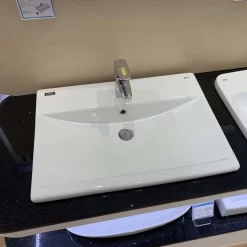 Chậu lavabo dương vành INAX AL-2397V (AL2397V) men Aqua Ceramic 11 Chau lavabo Inax Al 2397v duong vanh 5