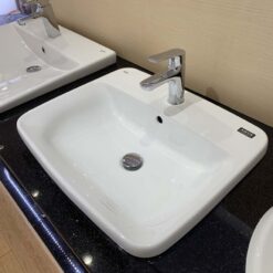 Chậu lavabo dương vành INAX AL-2398V (AL2398V) men Aqua Ceramic