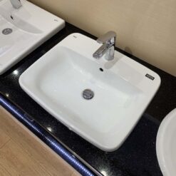 Chau lavabo Inax Al 2398v duong vanh 8