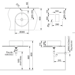 Chau lavabo Inax Al 295V duong ban da 3