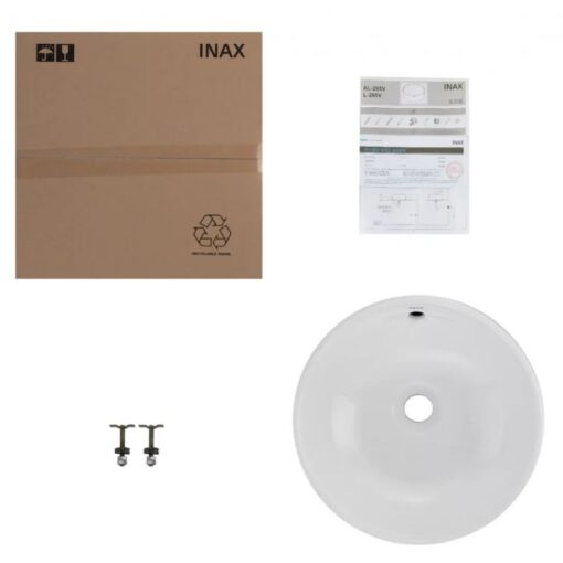 Chau lavabo Inax Al 295V duong ban da 4