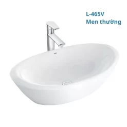 Chậu rửa lavabo đặt bàn INAX AL-465V (AL465V) men Aqua Ceramic 13 Chau lavabo Inax Al 465v duong ban da 2