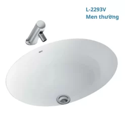 Chậu rửa mặt lavabo âm bàn INAX AL-2293V (AL2293V) men Aqua Ceramic 15 Chau lavabo Inax al 2293V am ban hinh oval 2