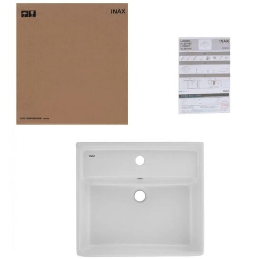 Chau lavabo Inax al 293v dat duong ban da 6