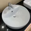Chau lavabo Inax al 294v hinh tron dat duong ban da 4