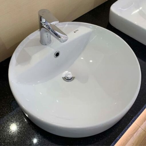 Chau lavabo Inax al 294v hinh tron dat duong ban da 4