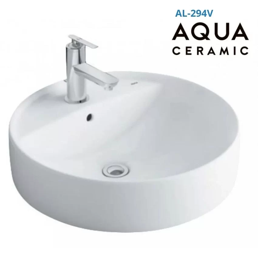 Chậu rửa lavabo đặt bàn INAX AL-294V (AL294V) men Aqua Ceramic 12 Chậu Rửa Lavabo INAX AL-294V