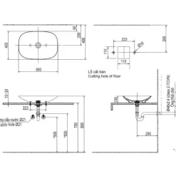 Chau lavabo Inax al s620v duong ban 2