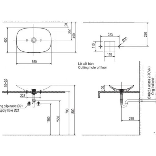 Chau lavabo Inax al s620v duong ban 2
