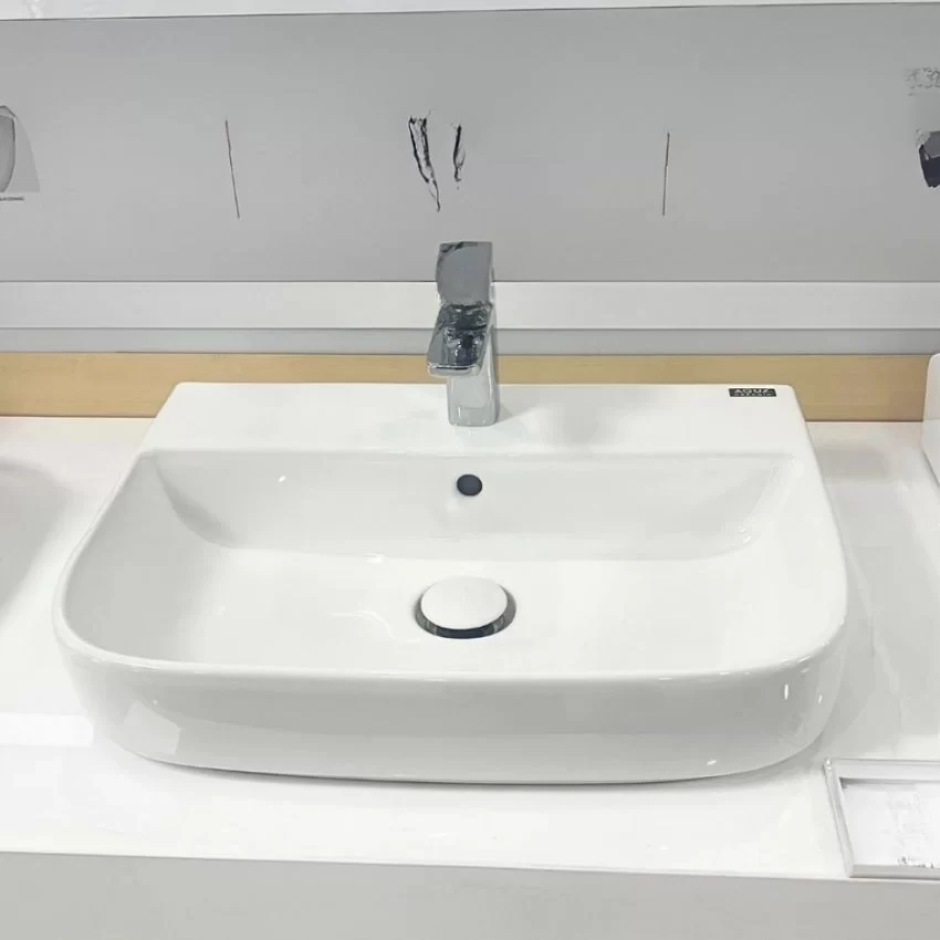 Góc nghiêng – Chậu Lavabo AL-632V Chậu AL-632V nhìn từ góc nghiêng