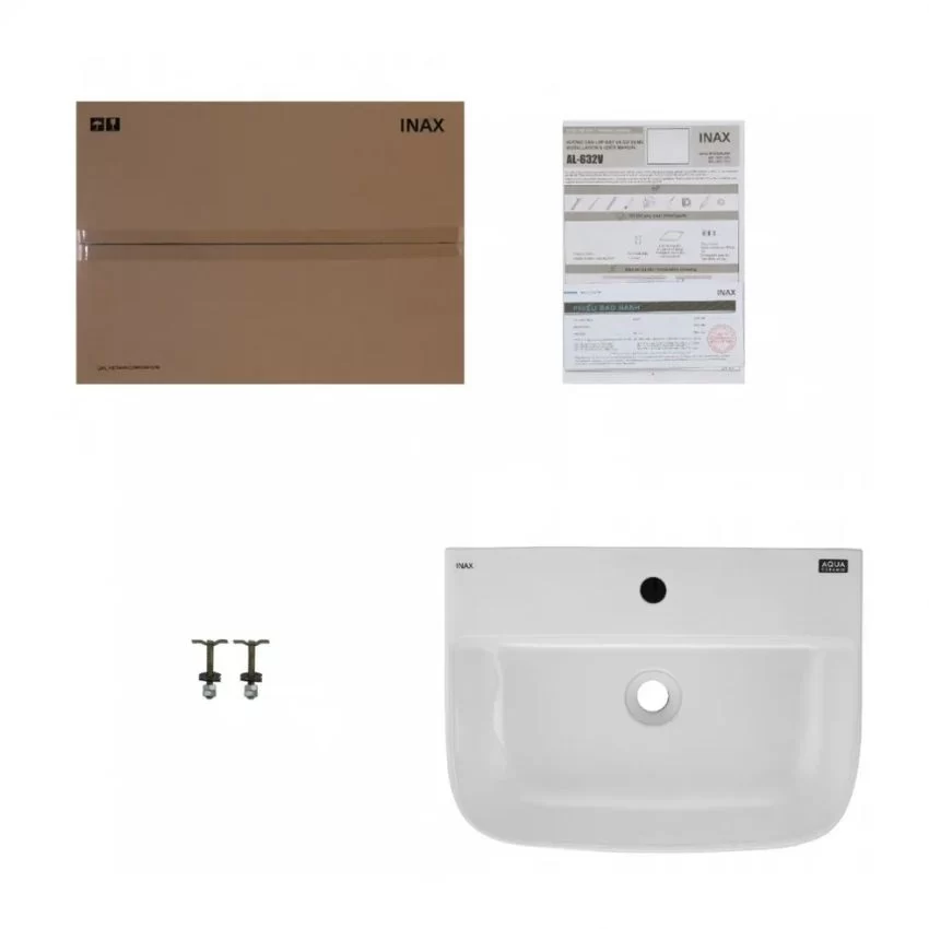 Mặt chậu AL-632V từ trên nhìn xuống Chậu AL-632V nhìn từ phía trên