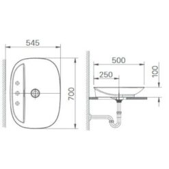 Chau lavabo Inax al s640v dat duong ban 5
