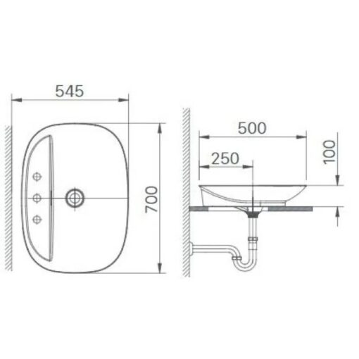 Chau lavabo Inax al s640v dat duong ban 5