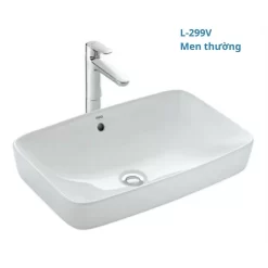 Chậu rửa lavabo đặt bàn INAX AL-299V (AL299V) men Aqua Ceramic 13 Chau lavabo duong ban Inax al 299v 2
