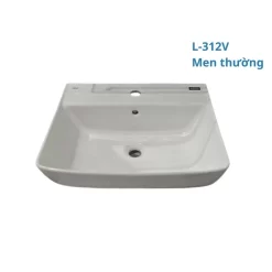 Chậu rửa lavabo treo tường INAX AL-312V (AL312V) men Aqua Ceramic 17 Chau lavabo treo tuong Inax AL 312 2
