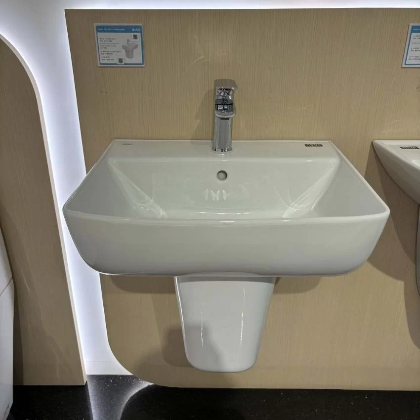 Thiết kế góc cạnh – AL-312V sang trọng Chậu lavabo AL-312V góc cạnh hiện đại