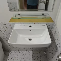 Chậu rửa lavabo treo tường INAX AL-312V (AL312V) men Aqua Ceramic 12 Chau lavabo treo tuong Inax AL 312 7