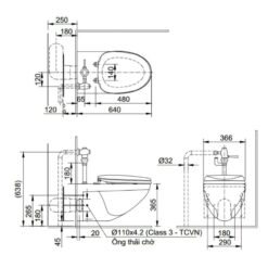 ban cau inax ac 22pvn treo tuong nap em kem van xa 4 1