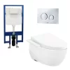 Bàn cầu treo tường LP Series điện tử TOTO CW812RA TCF23410AAA WH172A MB174P#SS