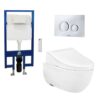 Bàn cầu treo tường LP Series điện tử TOTO CW812RA TCF24410AAA WH172A MB174P#SS