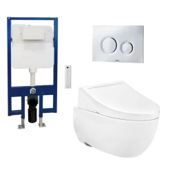 Bàn cầu treo tường LP Series điện tử TOTO CW812RA TCF24410AAA WH172A MB174P#SS