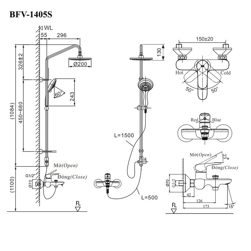 Mua bộ sen cây INAX BFV-1405S tại cửa hàng uy tín Mua bộ sen cây INAX BFV-1405S tại cửa hàng uy tín