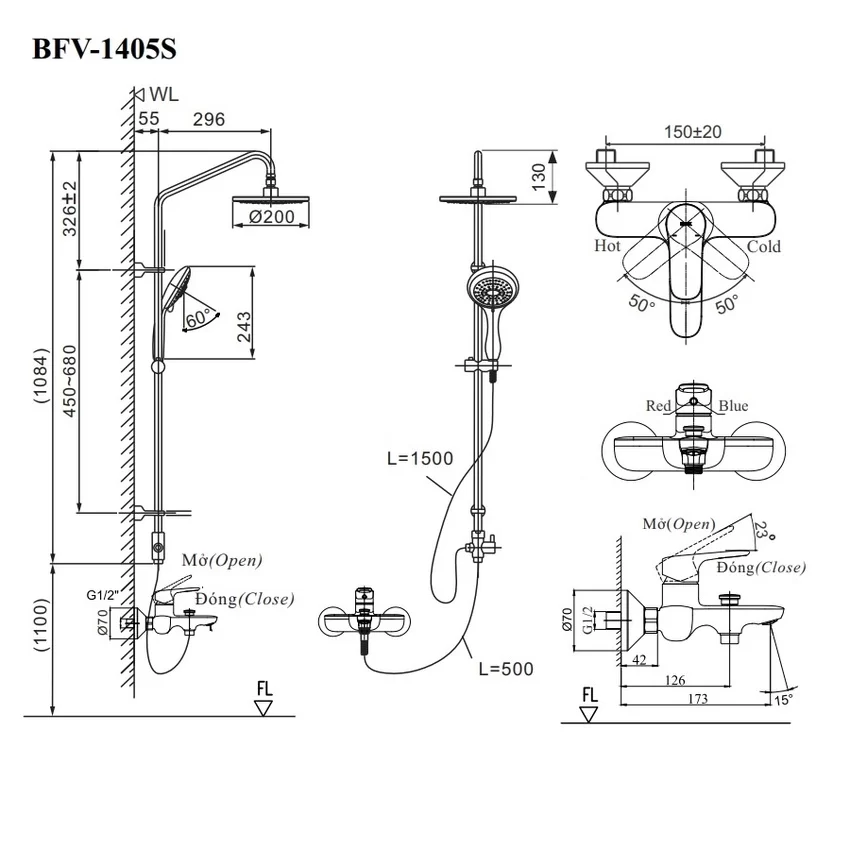 Mua bộ sen cây INAX BFV-1405S tại cửa hàng uy tín Mua bộ sen cây INAX BFV-1405S tại cửa hàng uy tín