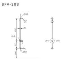 Sen tắm âm tường nóng lạnh INAX BFV-28S (BFV28S)