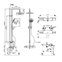 Bộ sen cây nhiệt độ INAX BFV-3415T (BFV3415T)