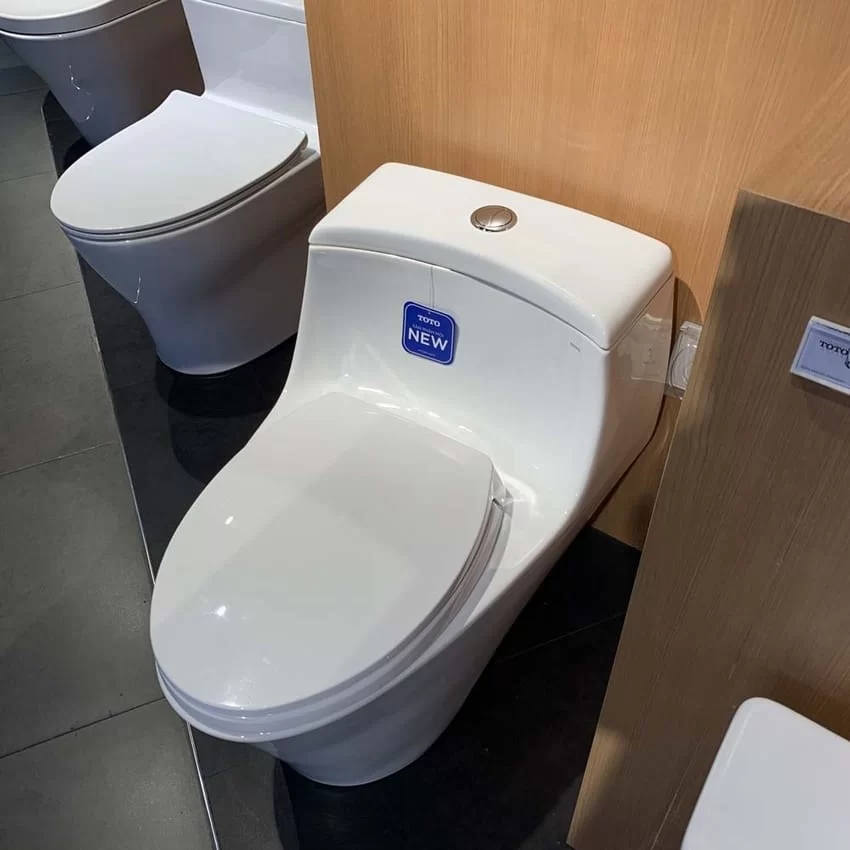 Bồn cầu 1 khối TOTO MS823DRT2 nắp đóng êm TC393VS 25 Bồn cầu TOTO thích hợp cho phòng tắm hiện đại