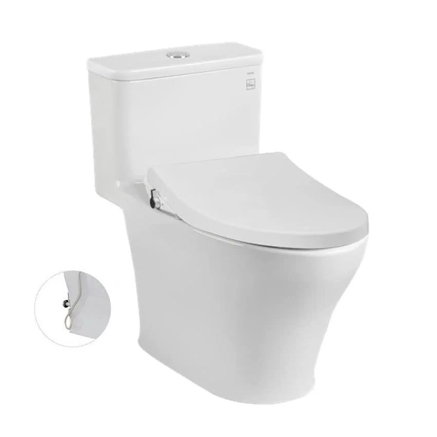 Bồn cầu 1 khối TOTO MS857DE4 SKU: MS857DE4#XW Bồn cầu 1 khối TOTO MS857DE4 nắp rửa cơ TCW1211A hình 6