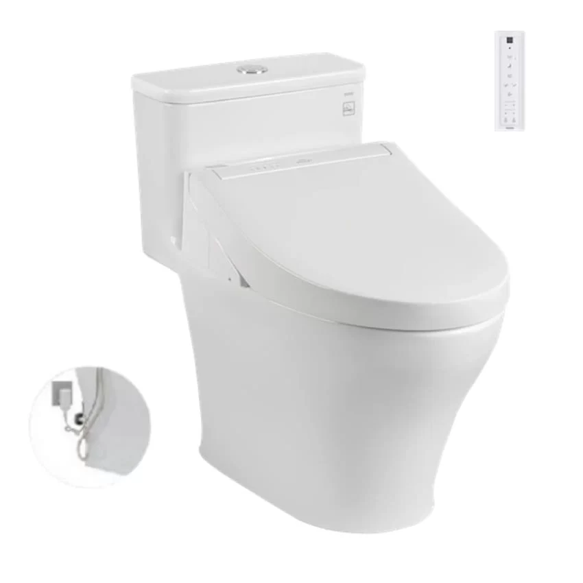Bồn cầu 1 khối TOTO MS857DW14 nắp điện tử Washlet C5 TCF24410AAA Bồn cầu 1 khối TOTO MS857DW14 nắp điện tử Washlet C5 TCF24410AAA - Image 1