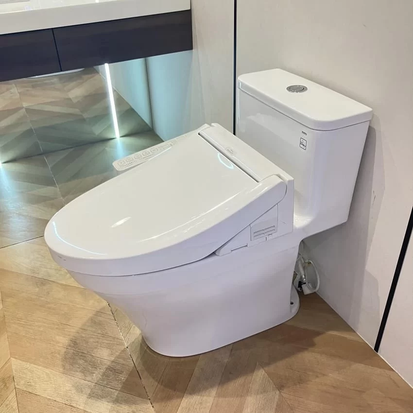 Bồn cầu 1 khối TOTO MS857DW16 nắp điện tử Washlet C2 TCF23410AAA 19 Cận cảnh thiết kế bồn cầu 1 khối TOTO MS857DW16