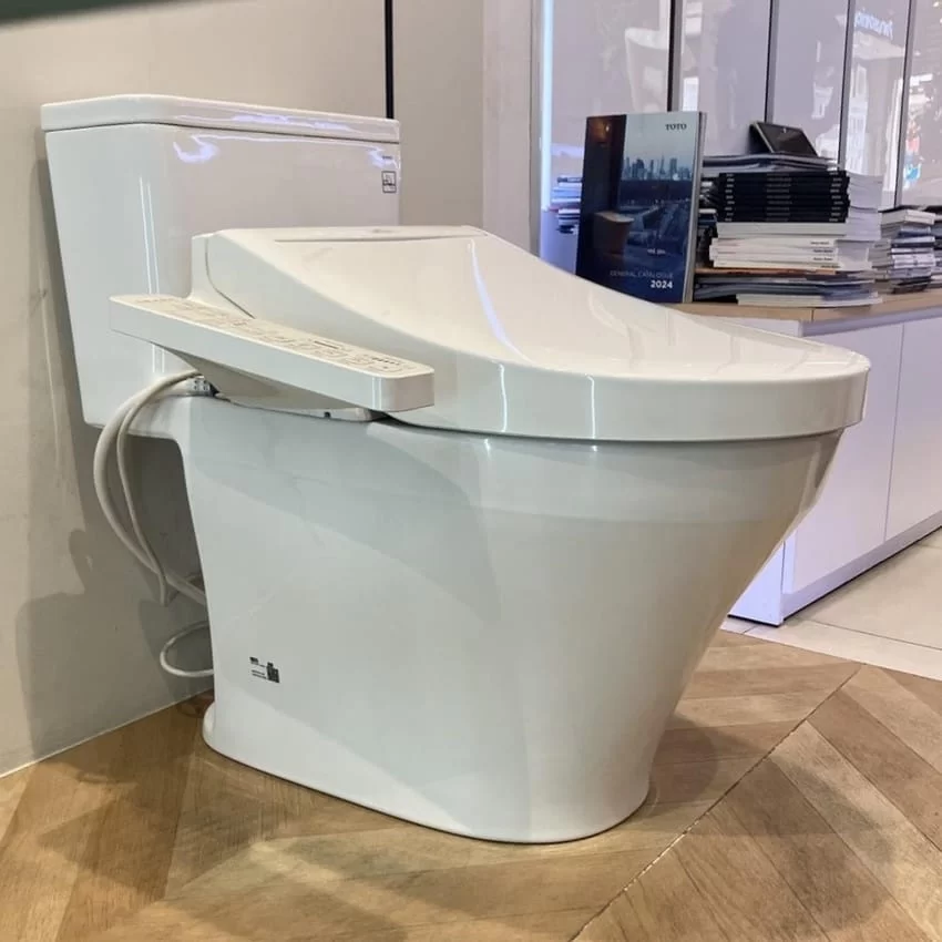 Bồn cầu 1 khối TOTO MS857DW16 nắp điện tử Washlet C2 TCF23410AAA 20 Hệ thống nắp điện tử Washlet C2 của TOTO MS857DW16