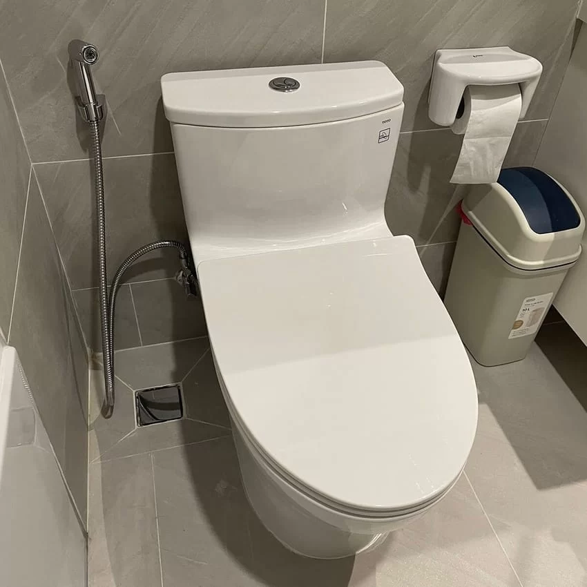 Bồn cầu 1 khối TOTO MS885DT8 nắp đóng êm TC600VS 30 Thiết kế tinh tế của bồn cầu TOTO MS885DT8 - SKU MS885DT8#XW
