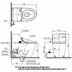 Bồn cầu điện tử GG TOTO C971 TCF9433A