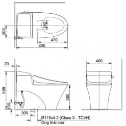 bon cau inax ac 1017vrn 1 khoi aqua ceramic 3