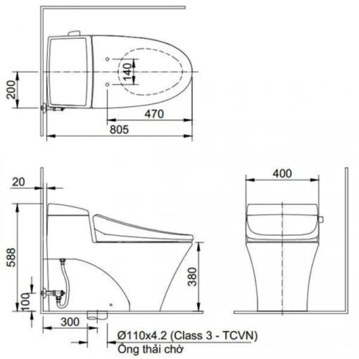 bon cau inax ac 1017vrn 1 khoi aqua ceramic 3