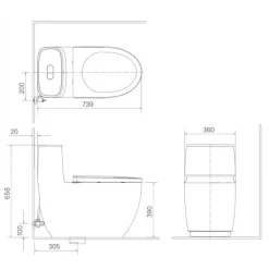 bon cau inax ac 1052vn 1 khoi Aqua Ceramic 3