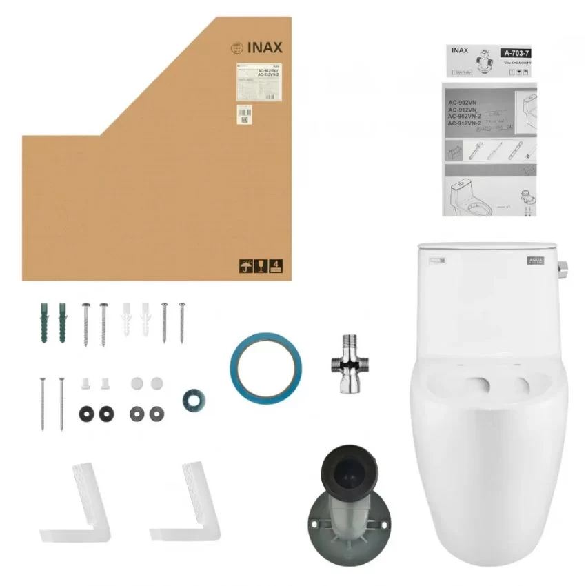 Bồn Cầu INAX AC-912VN 1 Khối Aqua Ceramic 4 bon cau inax ac 912vn aqua ceramic cao cap 3