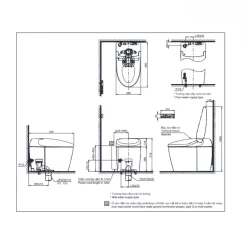 Bồn cầu thông minh Neorest AS TOTO CS921VT TCF85510GAA T53P100VR 17 Bồn cầu thông minh Neorest AS TOTO CS921VT TCF85510GAA T53P100VR