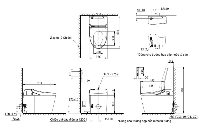 Ứng dụng của Neorest DH TOTO trong không gian sống - SKU: CS988PVT#NW1/TCF9575Z#NW1 Ứng dụng của Neorest DH TOTO CS988PVT TCF9575Z