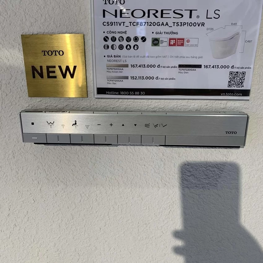 Bồn cầu thông minh Neorest LS TOTO CS911VT TCF87120GAA T53P100VR 7 Bồn cầu thông minh Neorest LS TOTO CS911VT TCF87120GAA T53P100VR