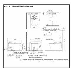 Bồn cầu thông minh Neorest LS TOTO CS911VT TCF87220GAA T53P100VR 17 Bồn cầu thông minh Neorest LS TOTO CS911VT TCF87220GAA T53P100VR